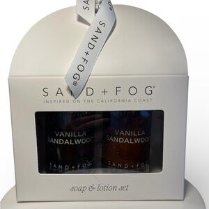 Sand + Fog “Vanilla Sandalwood” Hand Soap & Body Lotion Set - NWT **